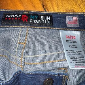 Ariat M7 FR Slim Straight Men's Jeans - Dark Blue